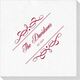 Royal Flourish Framed Names and Text Deville Napkins Image 2 of 3